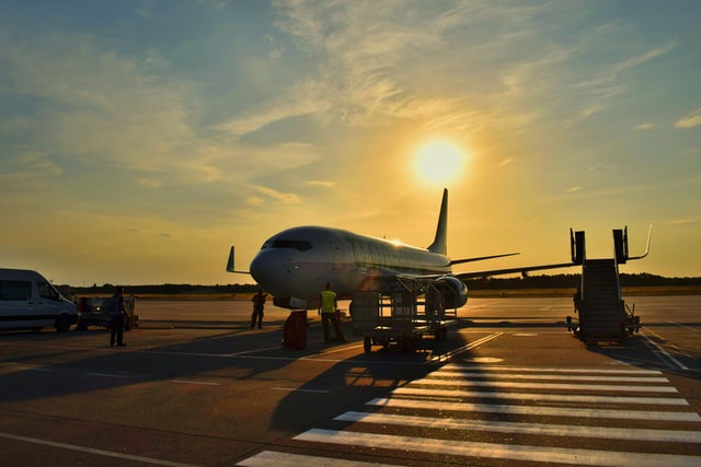 Airplane at Mulhouse Airport