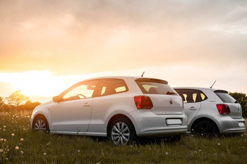 Volkswagen Polos parked together