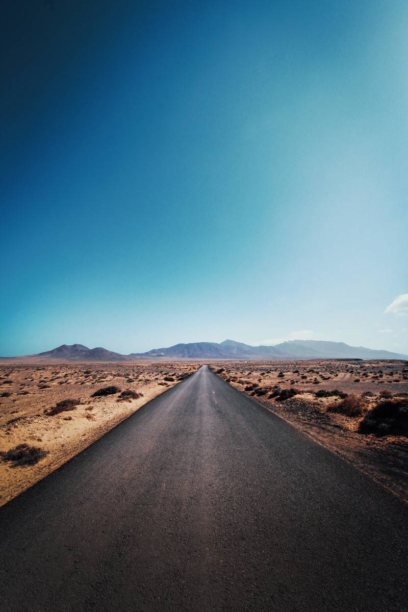 Road to drive in Fuerteventura