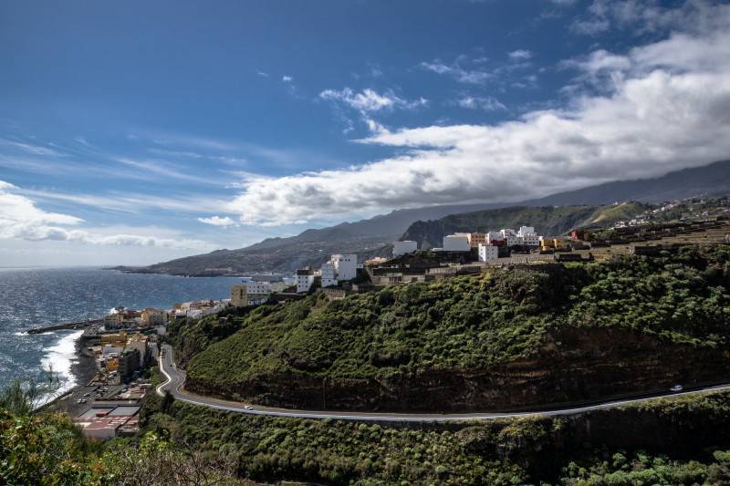 The town Santa Cruz in La Palma, Canary. 