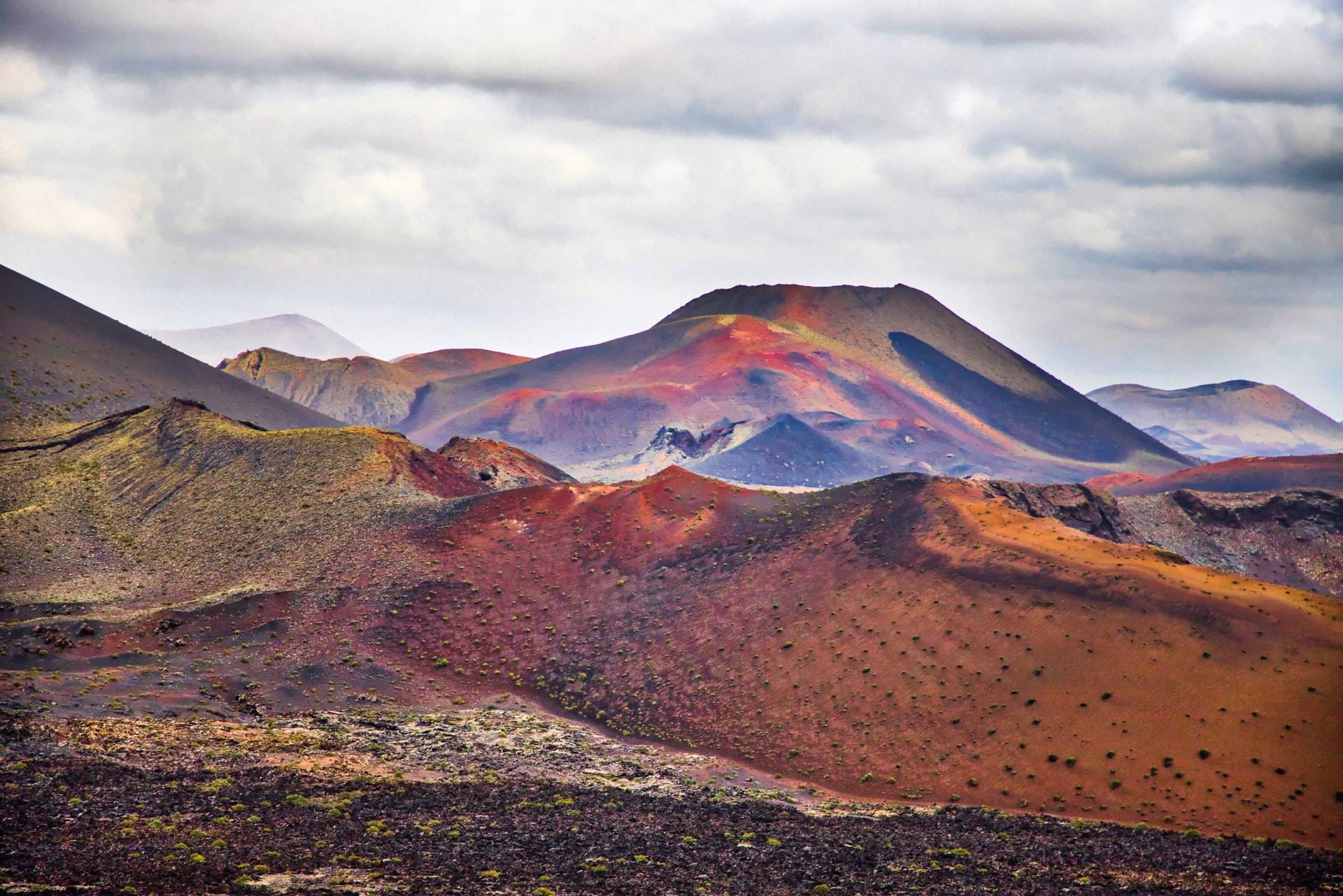 Volcanic area at Lanzarote