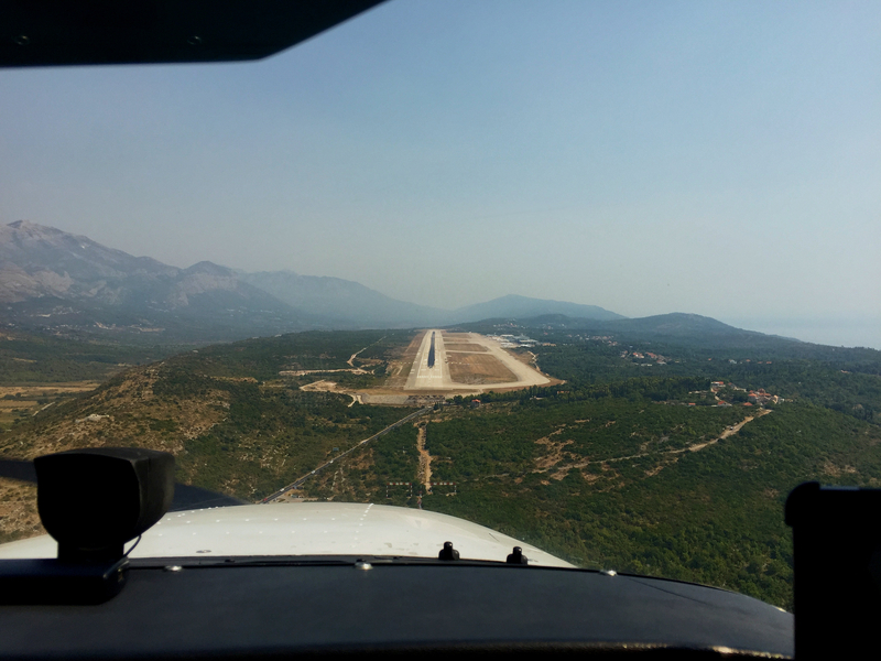 Runway view at Dubrovnik Airport