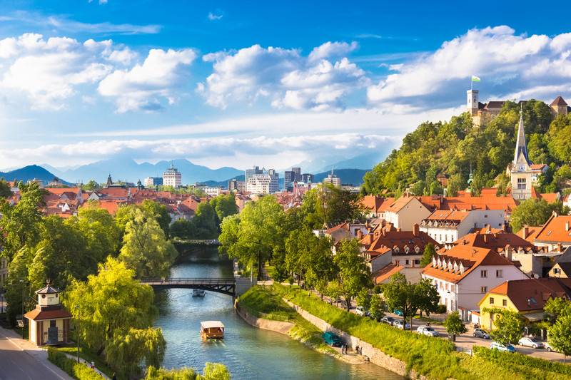 Ljubljana in the summer