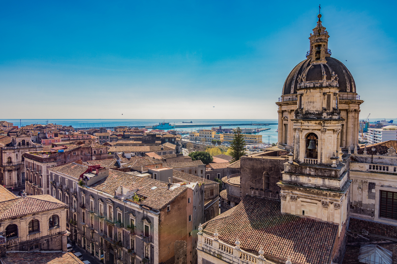 View of Catania from above