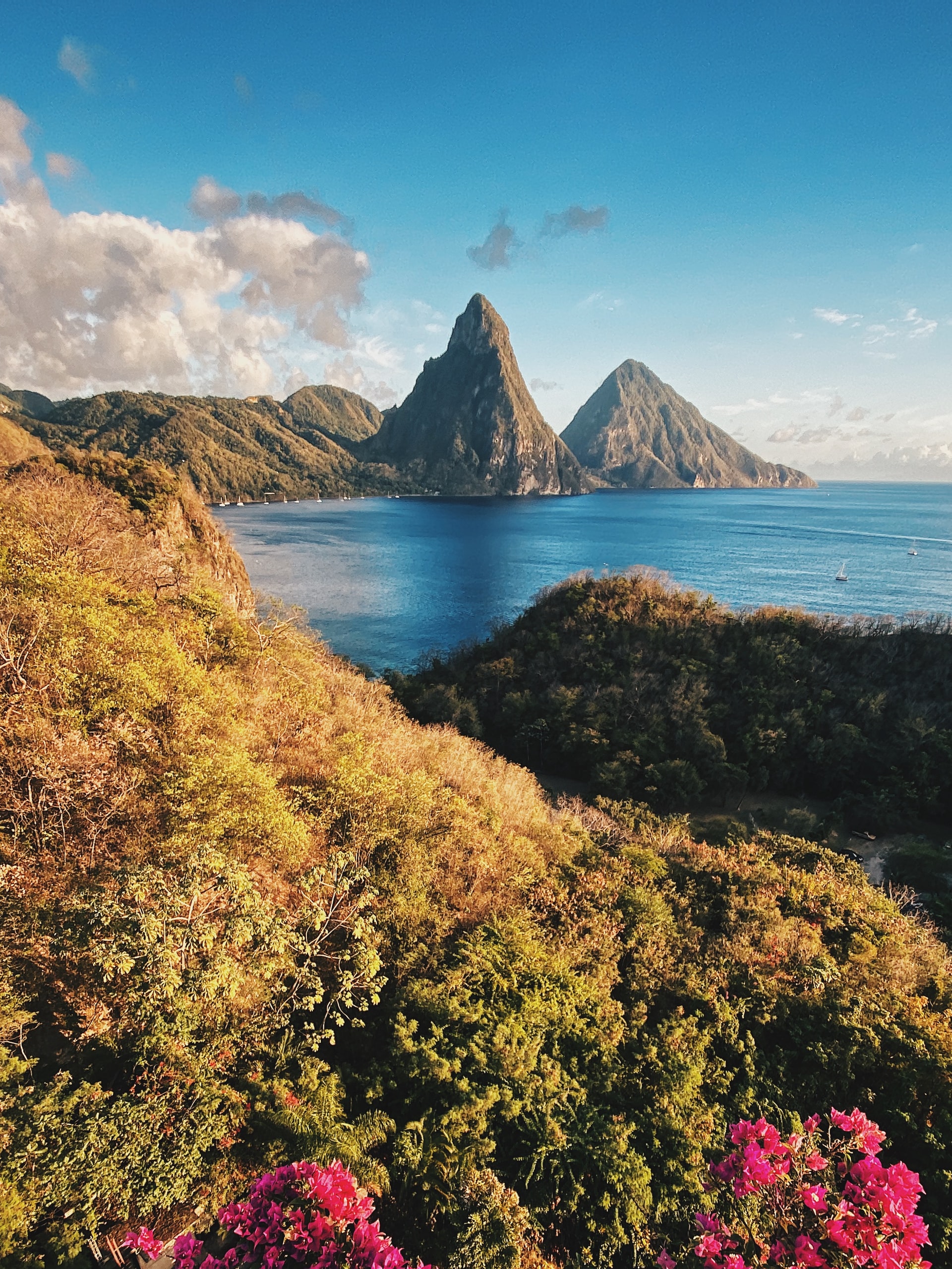 Amazing mountains in Saint Lucia