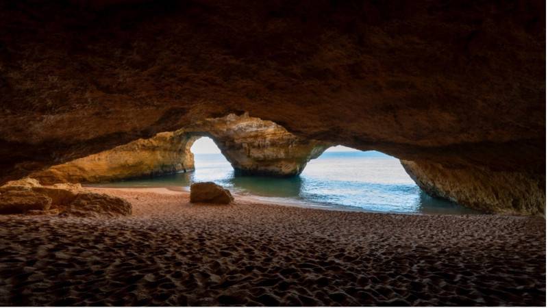 Amazing cave beach in Carvoeiro 