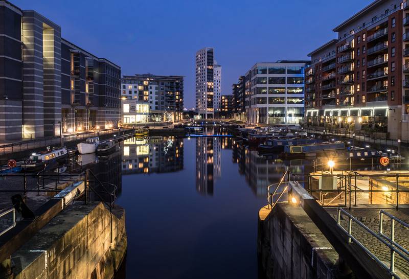 Leeds in the night